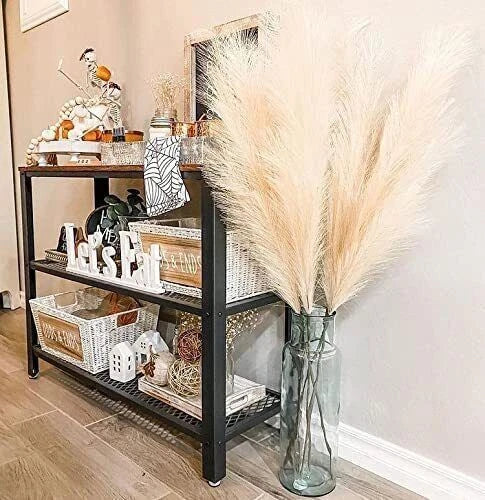 Artificial pampas grass set for vase decoration