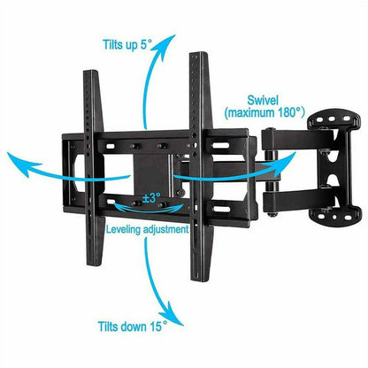 Corner fit TV wall mount for LED and LCD televisions