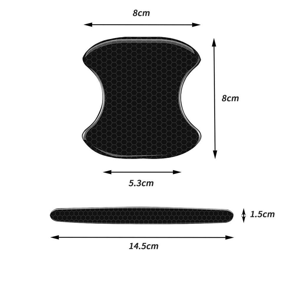 Clear protective stickers to prevent car door handle scratches