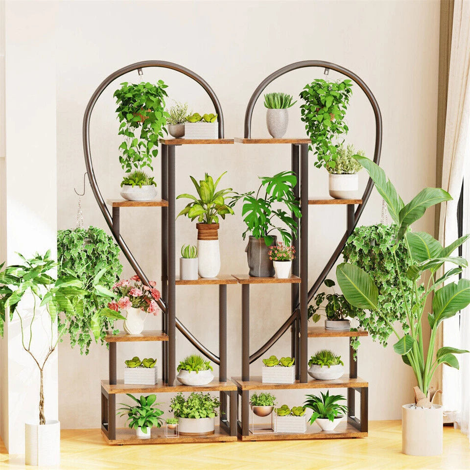 Modern 6-tier plant stand for home and garden
