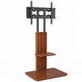 TV Floor Stand with Shelf Height Adjustable for 32 to 65 Inch TVs